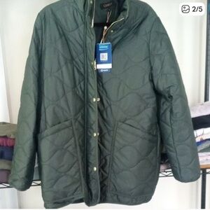 NWT Dark Green Quince Puffer, L
